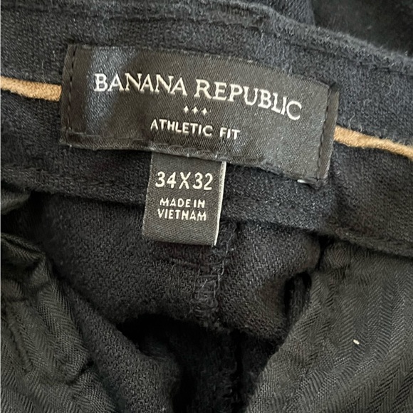 Banana Republic Black Linen Pants - Picture 3 of 3